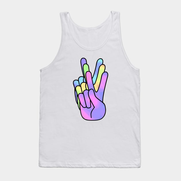 PEACE Sign Hand Tank Top by SartorisArt1